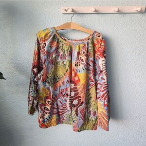 Life style cotton bohemian peaseant cottagecore blouse